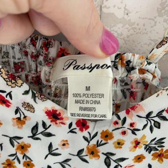 NWT Passport Ruffle Floral Flowy Dress - Picture 5 of 11
